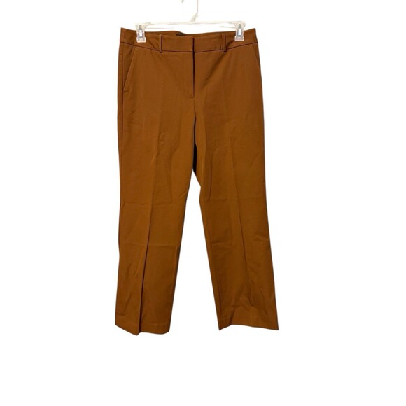 Talbots Newport Trousers Pants Size 12 Petite Brown Flat Front Classic Timeless - Picture 1 of 6